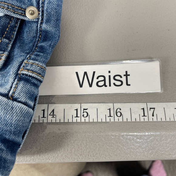 Good American Always Fits Straight Classic Blue Denim Jeans Size 6-12 Stretch - Picture 7 of 13